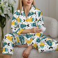 thumbnail image 6 of Honeii Funny Boats print Women's Pajama Sets Long Sleeve Button Down Sleepwear Nightwear Soft Pjs Lounge Sets-Large, 6 of 7