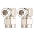 thumbnail image 2 of 2 piezas de 50 ohmios N macho a N hembra Adaptador convertidor de ángulo recto Conector N, 2 of 9