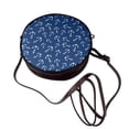 thumbnail image 4 of Lsque Nautical Anchors Pattern Shoulder Bag – Microfiber Leather Crossbody with Detachable Strap & Handle Ring, Waterproof & Durable, Elegant Everyday Carry, 4 of 5
