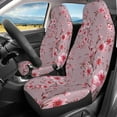 thumbnail image 3 of Cherry Blossom Seat Covers Car Accessories 2 Pcs Set Vehicle Front Seat Protector Interior Protetors Car Mat Covers Universal, 3 of 6