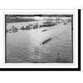 thumbnail image 2 of Historic Framed Print, Finish of freshman crew race, Harvard wins (Harvard-Yale), New London, Conn., 17-7/8" x 21-7/8", 2 of 9