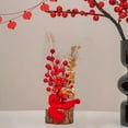thumbnail image 5 of OEFNTAC Chinese Year Artificial Branches with Red Berries 11x4.7in Table Centerpiece Spring Festival Decor, 5 of 6