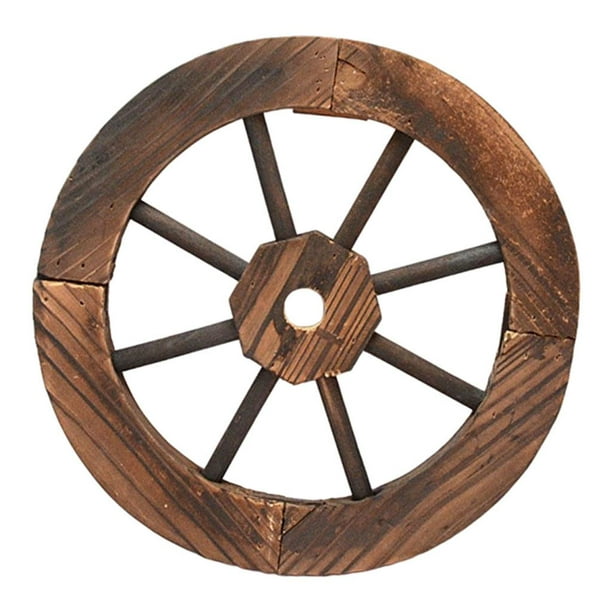 Roue de chariot en bois décorative disposition de cour rustique roue de  chariot pour patio 