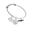 thumbnail image 2 of Delight Jewelry Silvertone Black Cowgirl Silvertone Let Things Go Tree Charm Bangle Bracelet, 2 of 4