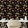 thumbnail image 2 of Ambesonne Floral Peel & Stick Wallpaper for Home, Starry Sky Butterflies Print, 13"x72", Coral Paprika Mustard, 2 of 5