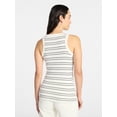 thumbnail image 4 of Time and Tru Women's Ribbed Tank Top, Sizes XS-XXXL, 4 of 6