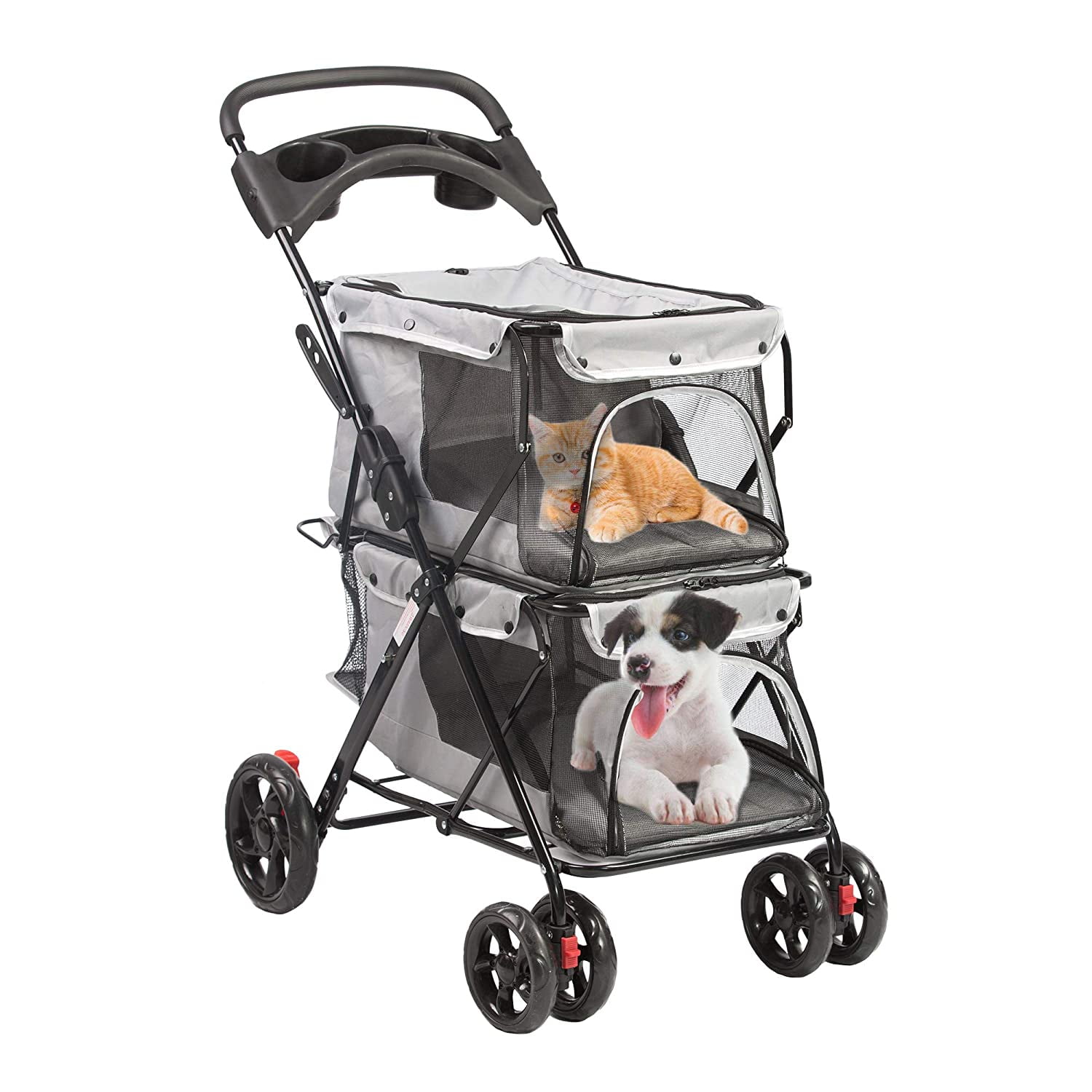 Double pet stroller hotsell