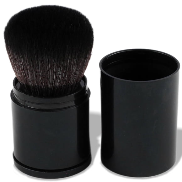 Brocha de maquillaje Brvlsoc retráctil Kabuki con cerdas suaves