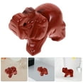 thumbnail image 2 of Éléphant Sculpté Pierre Naturelle Mini Éléphant Figurine Mini Éléphant, 2 of 8