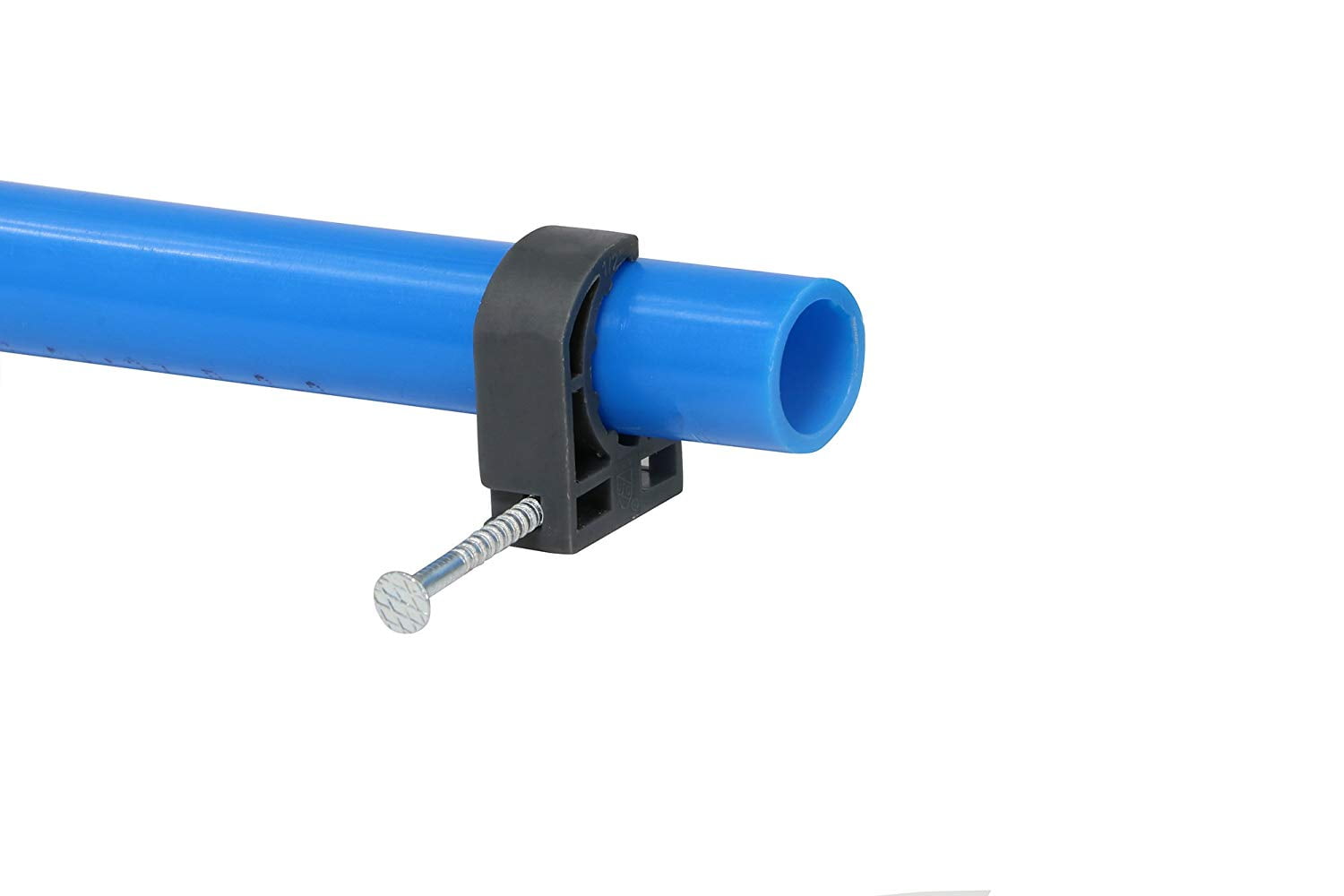 Highcraft Half Clamp J-Hook with Nail For Pex Tubing Pipe Support (50 Pack), 3/4 Inch
