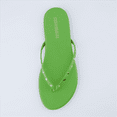thumbnail image 6 of Cushionaire Women’s Confetti Studded Flip-Flops – Comfortable Thong Sandals with Embellished Straps, Stylish Summer Beach Shoes, Wide Widths Available, 6 of 8