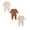Pink 1PCS & Beige 1PCS & Brown 1PCS, variant on Baby Boys Girls Bodysuit Pajamas Romper Jumpsuit Thin Long Sleeves Romper Neutral Baby Clothes 3PCS