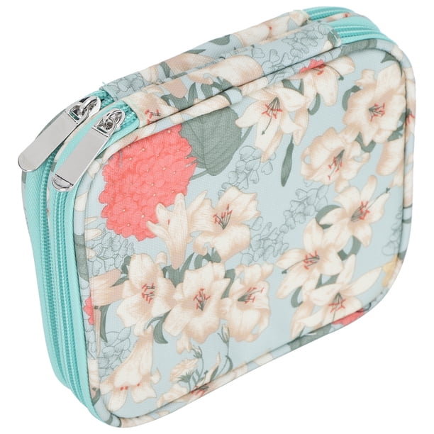 Bolsa Organizadora de Agujas, Resistente Al Agua Bolsa de Ganchillo Tejida Suave Tela Oxford para Guardar Agujas de Tejer Paquete Organizador para Guardar Agujas de Ganchillo(Paquete verde vacío)