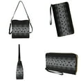 thumbnail image 4 of ZUXONGSY Halloween Spider Web Bat Print Top-Handle Handbags with Purse for Women Fashion 2 Pcs Bucket Purse Set Large Bucket Crossbody Bag Set for Workout, 4 of 4