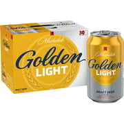 Michelob Golden Light Draft Beer, 30 Pack 12 fl. oz. Cans, 4.1% ABV