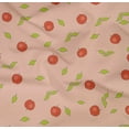 thumbnail image 4 of oneOone Organic Cotton Poplin Twill Fabric Leaves & Apple Fruit Fabric by The Yard 42 Inch Wide, 4 of 4