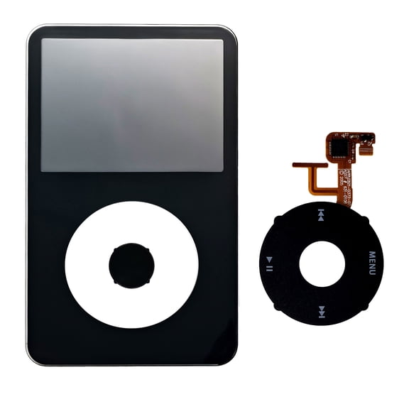 Black Face Plate Clickwheel Button For Apple iPod Classic 5th Gen Replacement