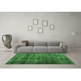 thumbnail image 3 of Ahgly Company Indoor Square Abstract Emerald Green Contemporary Area Rugs, 3' Square, 3 of 4