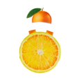thumbnail image 2 of Disfraz naranja de cosplay, reutilizable, sin mangas, adorable y realista, con sombrero, disfraz de rodaja de fruta para fiestas de Halloween. Para adultos, 2 of 7