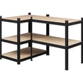 thumbnail image 7 of Topeakmart 5 Tier Metal Storage Rack with Adjustable Shelves, Set of 4, Black, 7 of 7