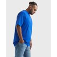 Hanes BeefyT Men's Heavyweight Cotton TShirt (Big & Tall Sizes) Deep