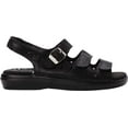 thumbnail image 2 of Women's Propet Breeze Walker Strappy Sandal Black Pearl Leather 10 B, 2 of 5