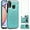 Green for Samsung Galaxy A20, variant on Design for Samsung Galaxy A20/A30/M10S Case with Tempered Glass Screen Protector Credit Card Holder Slot, PU Leather Wallet Phone Cases Kickstand Protective Cover for Glaxay A 20 30 Women Green