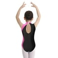thumbnail image 3 of iiniim Kids Girls Sparkly Rhinestone Sleeveless Gymnastics Leotard Skating Jumpsuit 6-16 Hot Pink 16, 3 of 7