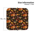 thumbnail image 2 of Fuzoiu Autumn Hedgehog and Fox Cute Print Leather Coasters Set,Drink Coasters Set of 4,for Tabletop Protection, Durable PVC Coasters,Home Décor and Housewarming Gift-Square, 2 of 6