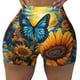 thumbnail image 2 of Fotbe Colorful Cloud Butterfly Sunflower Shorts Sin Costuras – Shorts Deportivos de Cintura Alta para Mujer, Elásticos para Gimnasio, Yoga, Running o Ciclismo-Medium, 2 of 8
