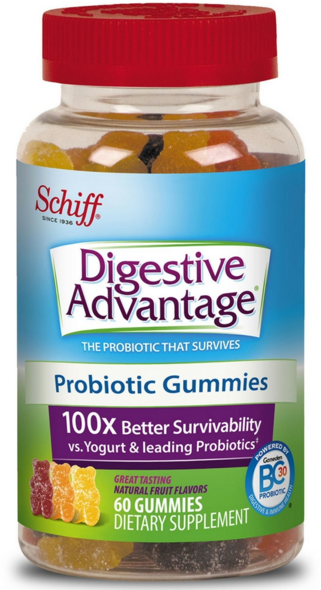 Digestive Advantage Probiotic Gummies, 60 ct (Pack of 4)
