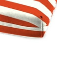 thumbnail image 2 of Jordan Manufacturing 72" x 23" Congo Gourd Orange and White Stripe Rectangular Outdoor Chaise Lounge Cushion with Ties and Hanger Loop, 2 of 10