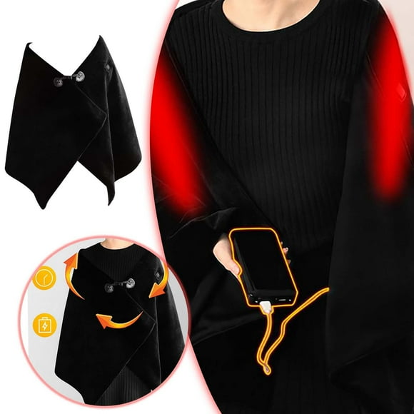 asddcavvf Fiber Heated Shawl Smart Temperature Control Heating Timing Heated Cape Blanket Heated Blanket Multifunctional Heated Blanket Mini Cycle Exercise Bike