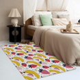 thumbnail image 3 of Strawberry Rugs for Living Room Bedroom - Banana Rug 4x5 - Fruit Carpet for Home Decor - Washable Non Slip Patterned Indoor Large Area Rug - Soft & Low Pile (ZJ&467), 3 of 7