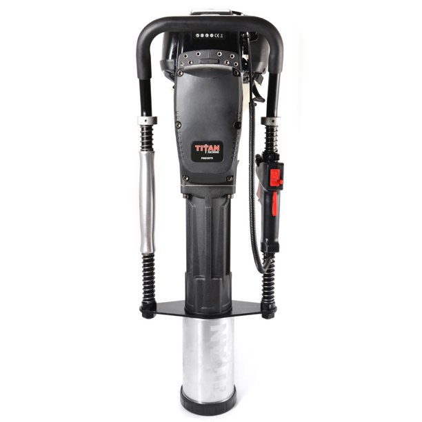 Titan PGD3875 4 Inch Barrel 1.3 HP Gas Powered Fence Post Driver Pole