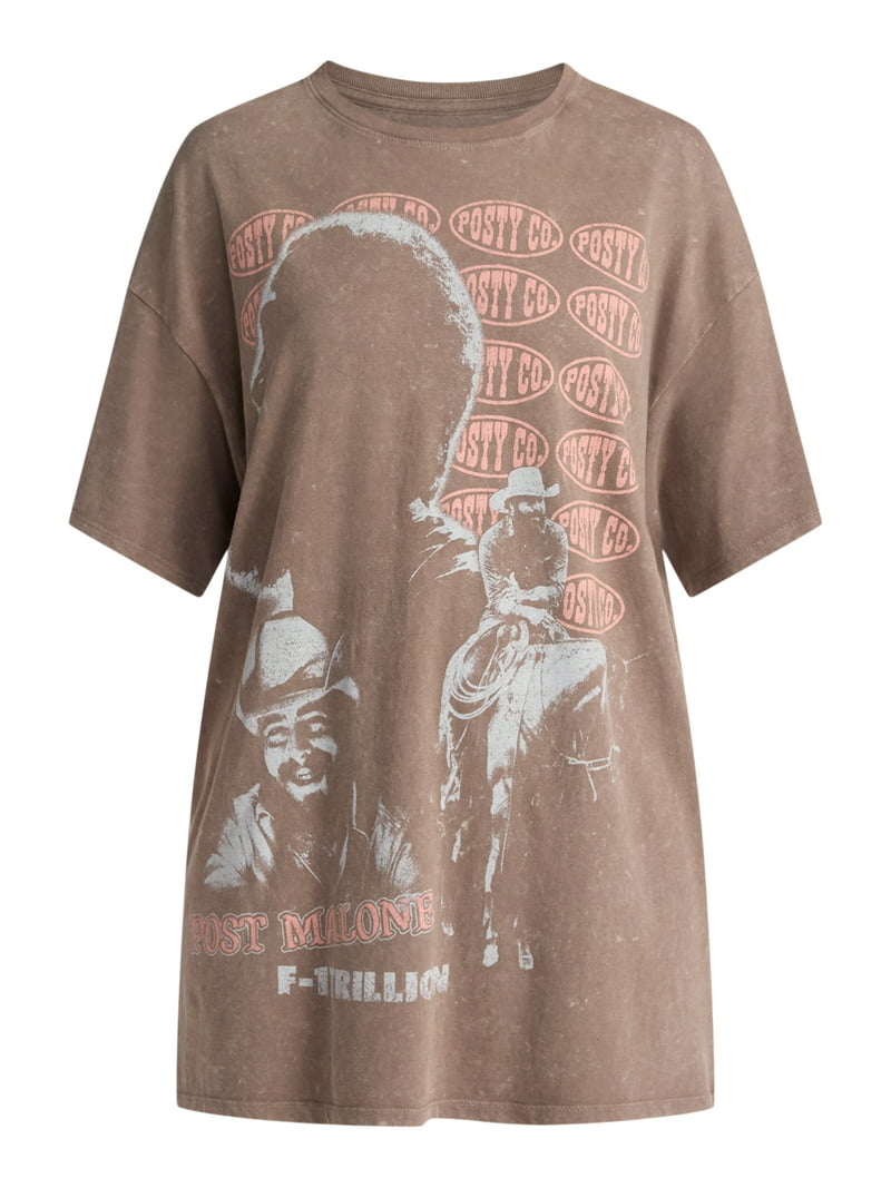Post Malone Women's Oversized Sleep Shirt, Sizes XS-3X - Walmart.com