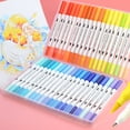 thumbnail image 4 of TFixolWatercolor Fine Liner Dual Tip Brush Pen Set Colorful Markers For Drawing And Painting, 4 of 6