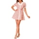 thumbnail image 2 of Vestido Floral de Mujer INSPIRE CHIC con Cuello de Punto, Botones y Cinturón, Vestidos de Verano Rosa XS, 2 of 6