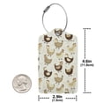 thumbnail image 4 of Cauagu Chicken Cartoon Pattern Luggage Tags,Leather Luggage Tags Personalized Luggage Tag Travel Tags Privacy Cover ID Label for Travel Bag Suitcase-4 PCS, 4 of 5