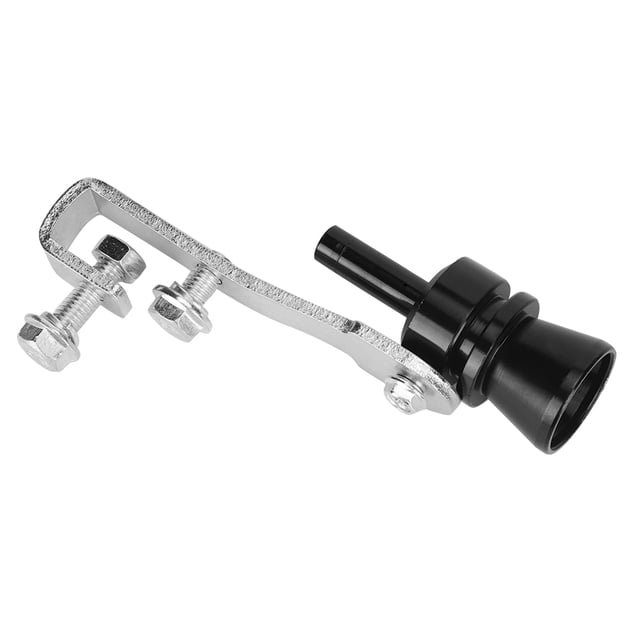 Silbato de sonido turbo LHCER Silbato de tubo de escape Aleación de aluminio color Negro