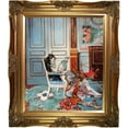 thumbnail image 2 of La Pastiche Giovanni Boldini 'Girl Reading in a Salon, 1876' Hand Painted Framed Canvas Art, 2 of 5