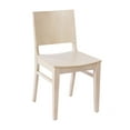 thumbnail image 2 of Emma + Oliver Antique White Dining Chair with Curved Backrest and Solid Wood Construction, 2 of 12