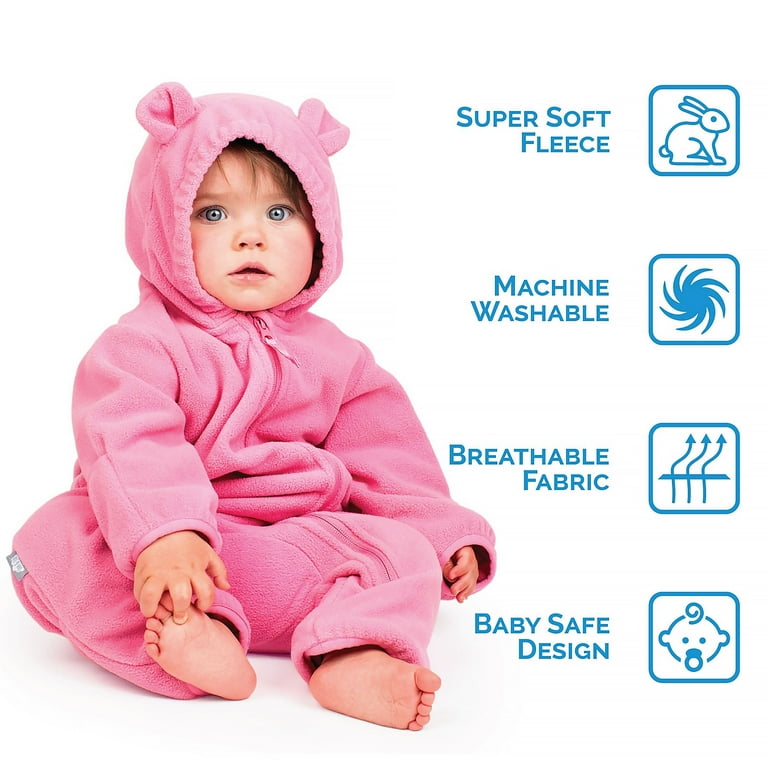 Jan & Jul Fleece Suit - Watermelon Pink Jan & Jul Fleece Suit - Watermelon Pink