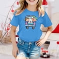 thumbnail image 2 of TZEWGL Tees For Child Cartoon Printed Round Neck Short Petal Sleeved Clothing For Infnants size 3-4T, 2 of 4