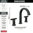 thumbnail image 4 of Delta 355887-Dst Tetra 1.2 GPM Widespread Bathroom Faucet - Lumicoat Chrome, 4 of 7