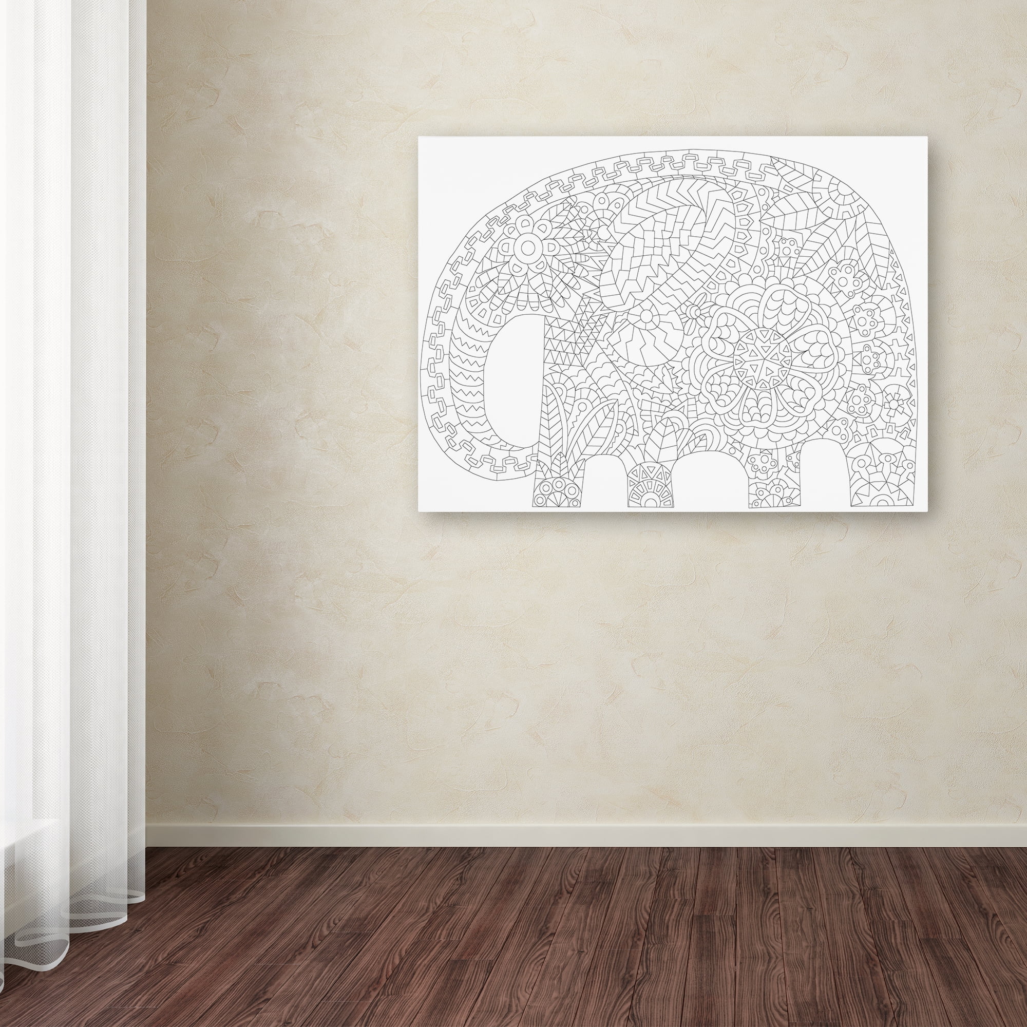 Trademark Fine Art 'Big Elephant 1' Canvas Art by Miguel Balbas