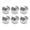 Silver, variant on NFTIGB 30 Sets Screw Back Rivet Button 12mm (0.47 inches) Square Trapezoid Shape Bright Color High Strength Handbag Feet Spike Rivets for Bags Belts Leathercraft DIY Accessories Silver