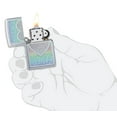 thumbnail image 4 of Zippo Heart Design Satin Chrome Pocket Lighter, 4 of 6