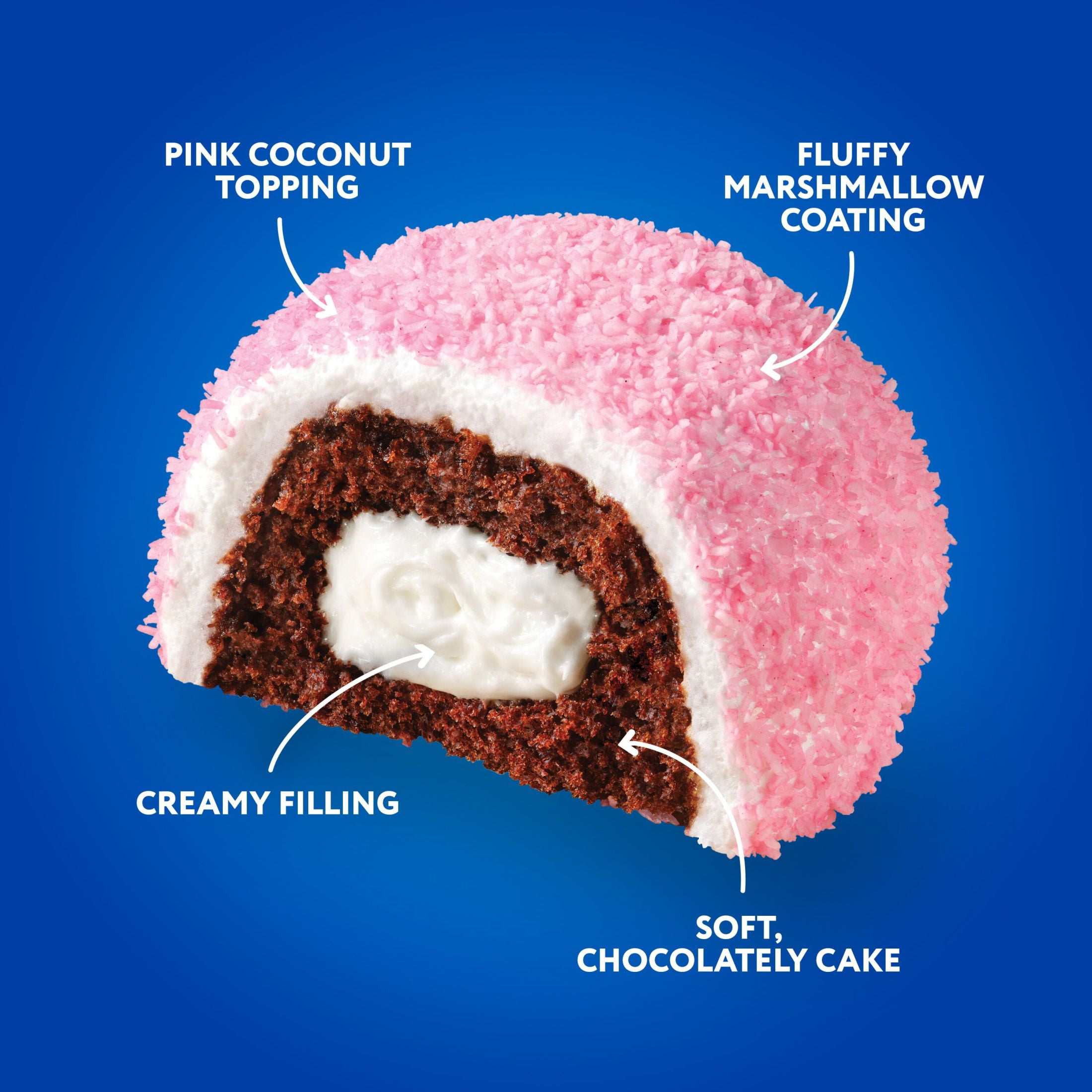 (3 pack) Hostess Snoballs Snack Cakes, Coconut & Marshmallow Covered Chocolate Cake, 10.5 oz Box (6 Count)