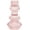 DUSKY PINK, variant on Talking Tables Dusky Pink Glass Candlestick Holder | Ribbed 3 Tier Taper Candle Stand for Home Décor, Accessories, Table Decorations, Indoor or Outdoor Dinner Party, Birthday, Wedding